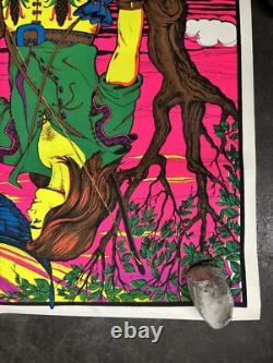 Falcon Hunter 1971 black light poster vintage psychedelic C2636