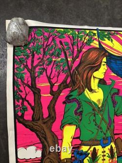 Falcon Hunter 1971 black light poster vintage psychedelic C2637