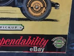 Fantastic chevy dealer poster black light ultra glo 1967 gm 1931 rpu sign rare