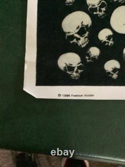 Fashion Victim 1988 SKULLS-A-GLOW #914 Blacklight Pop Art Skulls Poster Unframed