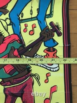 Fat Albert Rare 1972 Junkyard Band Black Light Poster Artko Studios 22.5x34