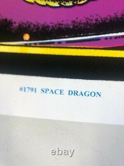 Felt Black Light Poster 2000 Space Dragon Scorpio Posters Inc. Fantasy Icons