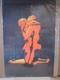Flaming Love Vintage Embrace Black Light Poster 1970's Make Love Not War 20278