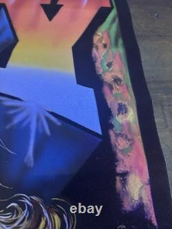 Foxy Mean Machine BLACKLIGHT POSTER 32 Rare NOS Vtg 70s Flocked Drag Racing