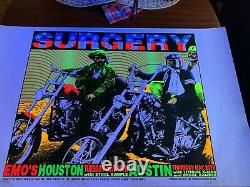 Frank Kozik 1993 Surgery Easy Rider Poster Print Blacklight #11/550 Austin Tx