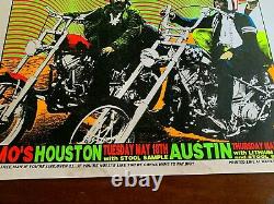 Frank Kozik 1993 Surgery Easy Rider Poster Print Blacklight #11/550 Austin Tx