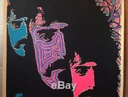 Frank Zappa Original Vintage Blacklight Poster Uncle Meat 1970 Music Beeghly