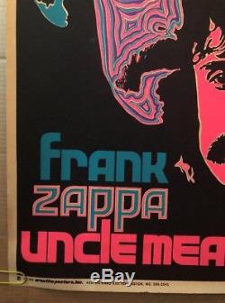 Frank Zappa Original Vintage Blacklight Poster Uncle Meat 1970 Music Beeghly