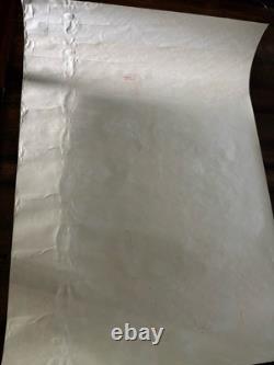 Frankenstein BLACKLIGHT POSTER 32 NOS Vtg 70s Flocked NOS Nate Owens 1975