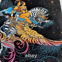 Freedom Flight PP-434 Vintage 1974 Blacklight Poster Velva-Print Psychedelic