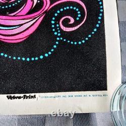 Freedom Flight PP-434 Vintage 1974 Blacklight Poster Velva-Print Psychedelic