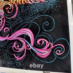 Freedom Flight PP-434 Vintage 1974 Blacklight Poster Velva-Print Psychedelic