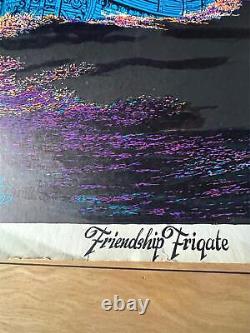Friendship Frigate Vintage Black Light Poster 26 x 39