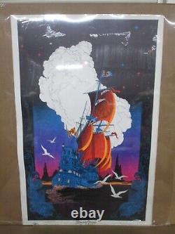 Friendship Frigate peace ship Vintage black light Poster Vintage 1970 19405