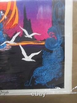 Friendship Frigate peace ship Vintage black light Poster Vintage 1970 19405