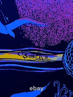 Friendship Frigate vintage black Light poster peace ship 1970s psychedelic ship