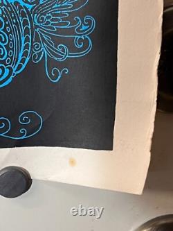 Friendship Frigate vintage black Light poster peace ship 1970s psychedelic ship