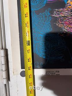 Friendship Frigate vintage black Light poster peace ship 1970s psychedelic ship