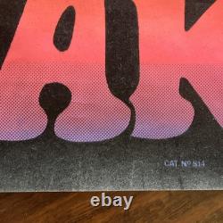 Frisby Freak 1970s Rare Psychedelic Blacklight Poster Nate Owens 21 x 32 Inches