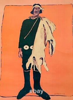 Fritz Scholder Poster, Fred Harvey Indian (1975)