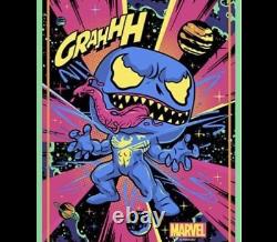 Funko Pop! Marvel BLACKLIGHT Glow in the Dark Venom Poster Unopened IN HAND! RARE