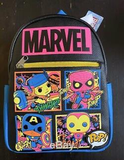 Funko Pop Marvel Blacklight BACKPACK AND POSTERS BUNDLE LOT TARGET In Hand NWT