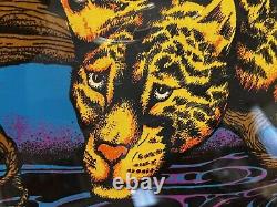 Funky Enterprises Jaguar #133 1978 RARE Retro Jungle Black light poster