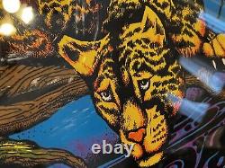 Funky Enterprises Jaguar #133 1978 RARE Retro Jungle Black light poster