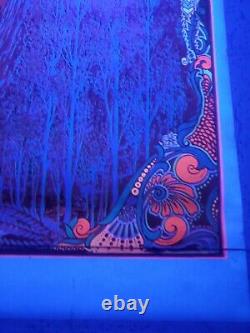 GARDEN of EDEN 1970 VINTAGE BLACKLIGHT NOS POSTER Rare Original 1960s 1970s