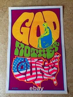 GOD MOTHER COUNTRY Vintage Psychedelic Poster 1967 Steve Sachs