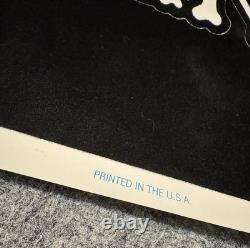 GRAFFIX Blacklight Poster Velvet Flocked 1997 AIR JESTER 4400 Skull Clown Glow
