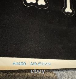 GRAFFIX Blacklight Poster Velvet Flocked 1997 AIR JESTER 4400 Skull Clown Glow