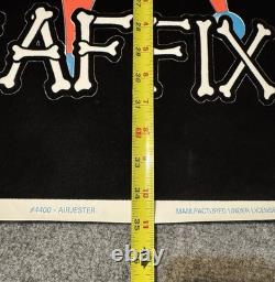 GRAFFIX Blacklight Poster Velvet Flocked 1997 AIR JESTER 4400 Skull Clown Glow
