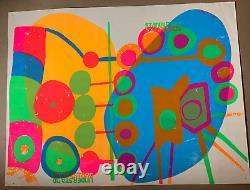GROWING THINGS VINTAGE 1969 BLACKLIGHT POSTER By JOAN ROUNTREE LIMITED ED #20