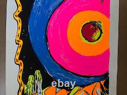 Garden Of Eden Blacklight Vintage Poster Adam Eve Apple Universe 1960s Shohar