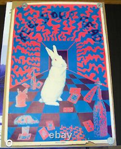 Genuine Vintage Psychedelic Poster White Rabbit, Keep Your Head Joe McHugh