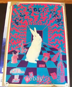 Genuine Vintage Psychedelic Poster White Rabbit, Keep Your Head Joe McHugh