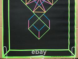 Geometric 1 Original Vintage Blacklight Poster Third Eye Roberta Bell Geometry