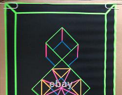 Geometric 1 Original Vintage Blacklight Poster Third Eye Roberta Bell Geometry