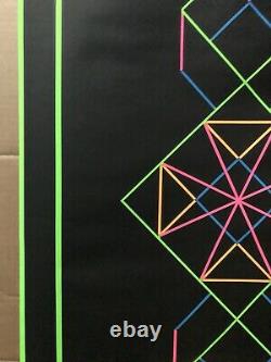 Geometric 1 Original Vintage Blacklight Poster Third Eye Roberta Bell Geometry