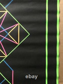 Geometric 1 Original Vintage Blacklight Poster Third Eye Roberta Bell Geometry