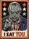 George Romero Day Of The Dead Bub Horror Blacklight Art Print Poster Mondo Movie