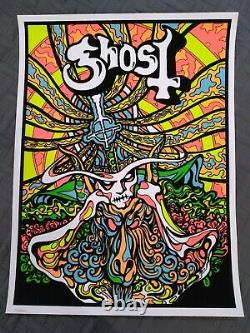 Ghost Kiss The Go Goat Velvet Effect Black Light Poster