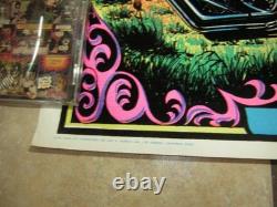 Ghostrider Blacklight Poster 1971 Velvet Vintage Harley Chopper Flocked