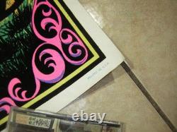 Ghostrider Blacklight Poster 1971 Velvet Vintage Harley Chopper Flocked