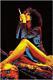 Girl With Joint Poster Large 24x36 Non-flocked Blacklight Reactive Wall Art, New