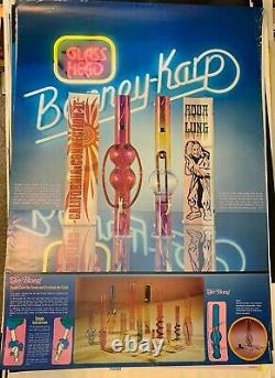 Glass Head Bong Advertisement 1975 Vintage Headshop Color Poster 420 -nice