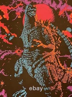 Godzilla Gojira BlackLight Horror Movie Art Print Poster Mondo T-Bone & Aljax