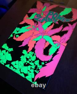 Golden Dawn Power Plant Original Vintage 1968 Blacklight Poster SUPER COOL