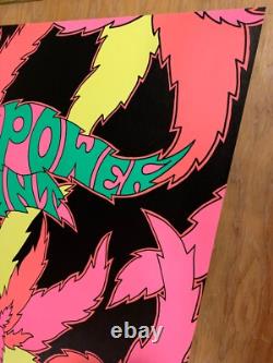 Golden Dawn Power Plant Original Vintage 1968 Blacklight Poster SUPER COOL